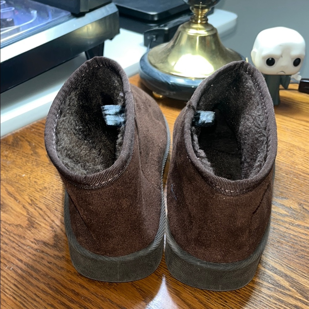 Brown Ankle Boots Slip-On Suede - Picture 3 of 8